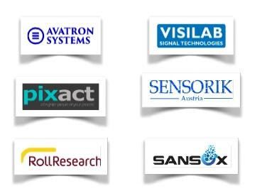 Logo: Avatron systems, Visilab, Pixart, Sensorik, RollResearch, Sansox